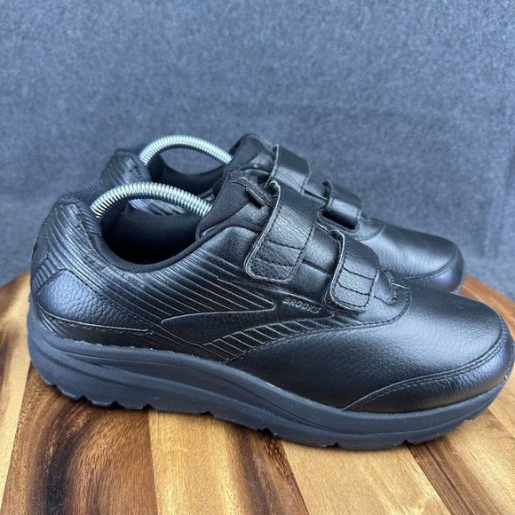 Brooks Women Addiction Walker V-Strap 2 Sneaker 11 Black Slip Resistant Work - Picture 2 of 12